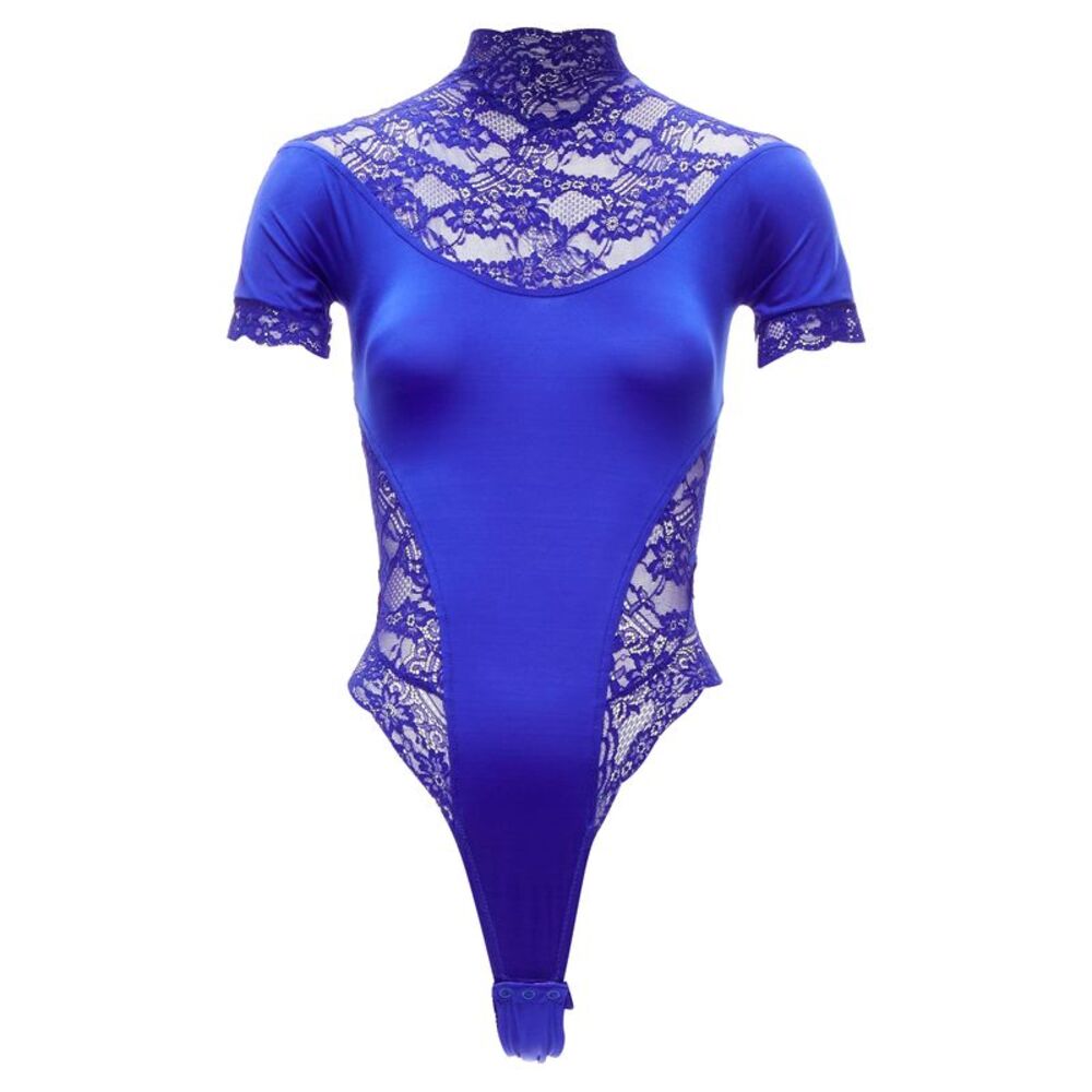 Gianni Versace Lace Satin Body Suit Top